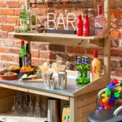 Luxury Wooden Garden Mini Bar -CHARA Garden Shop minibar gardenminibar 05 jpg