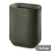 TruDrop Mod 20" X 14" X 24" Self Watering Planter In Olive Green -CHARA Garden Shop mod 20 inch tall narrow olive green main jpg