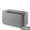 TruDrop Mod 40" X 20" X 20" Self Watering Planter In Ash Grey -CHARA Garden Shop mod large trough ash grey main jpg