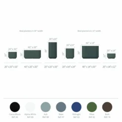 TruDrop Mod 20" X 20" X 16" Self Watering Planter In Brown Bark -CHARA Garden Shop mod planters 1 1 jpg