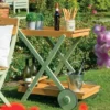Florenity Verdi Drinks Trolley - Natural/Green -CHARA Garden Shop norfolk leisure florenity verdi tea trolley jpg