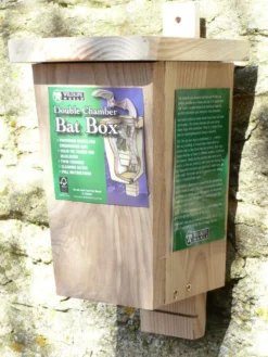 FSC Wooden Original Bat Box - Timber Bat Box -CHARA Garden Shop obb side jpg