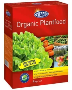 Viano 4kg Organic Plantfood For Fruit & Vegetables | 4kg Organic Plant Food