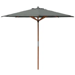 5ft Picnic Table With Grey Parasol & Base -CHARA Garden Shop par27grey willington parasol grey 01 jpg