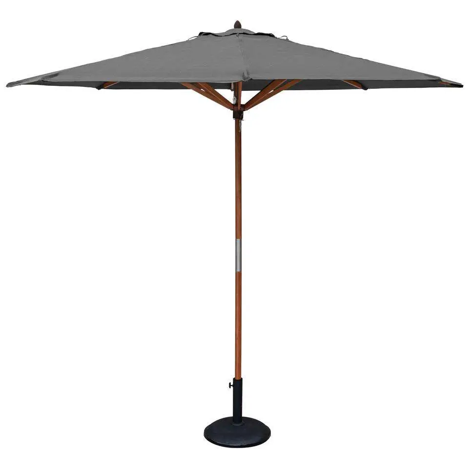 Rowlinson 6ft Hardwood Picnic Table With Grey Parasol & Base 5 Rowlinson 6ft Hardwood Picnic Table With Grey Parasol & Base - Image 3
