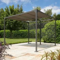 Florence Garden Canopy 3 × 3 In Grey -CHARA Garden Shop perflo33 florence3x3 05 jpg