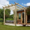 2.4m X 2.4m Rowlinson Traditional Wooden Pergola -CHARA Garden Shop pergola traditionalpergola 01 jpg