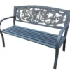 Steel Framed Cast Iron Bench With Fairies -CHARA Garden Shop product4889 jpg