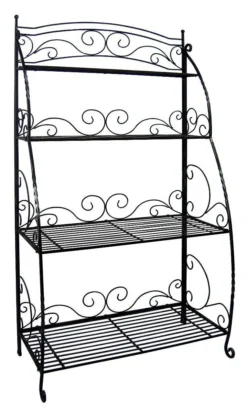 Folding Plant Stand 4 Shelf -CHARA Garden Shop psb 04 jpg