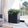Elho 80cm Pure Soft Brick Divider Planter On Wheels