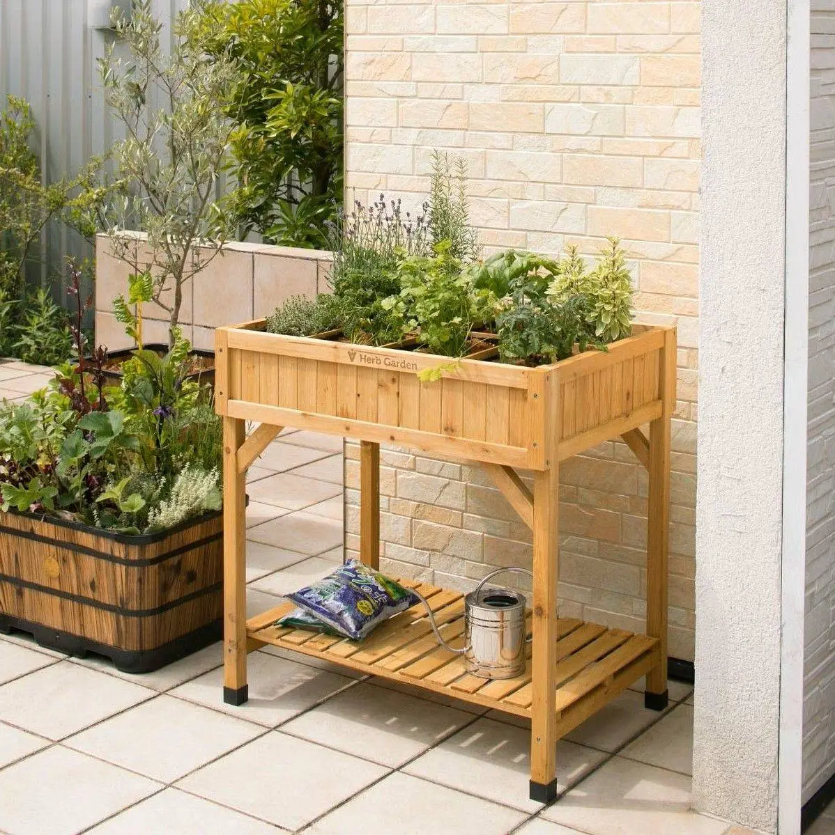 VegTrug Herb Garden Raised Bed - Natural (FSC 100%) 3 VegTrug Herb Garden Raised Bed - Natural (FSC 100%)