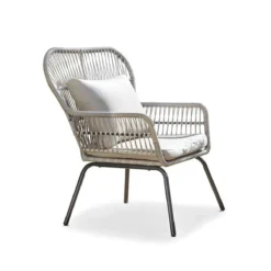 Norfolk Leisure Elland Bistro Set - Grey/Beige -CHARA Garden Shop roma bistro set with table roseland furniture 5 jpg