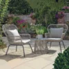 Norfolk Leisure Elland Bistro Set - Grey/Beige 2 Norfolk Leisure Elland Bistro Set - Grey/Beige -CHARA Garden Shop roma bistro set with table roseland furniture 6 jpg