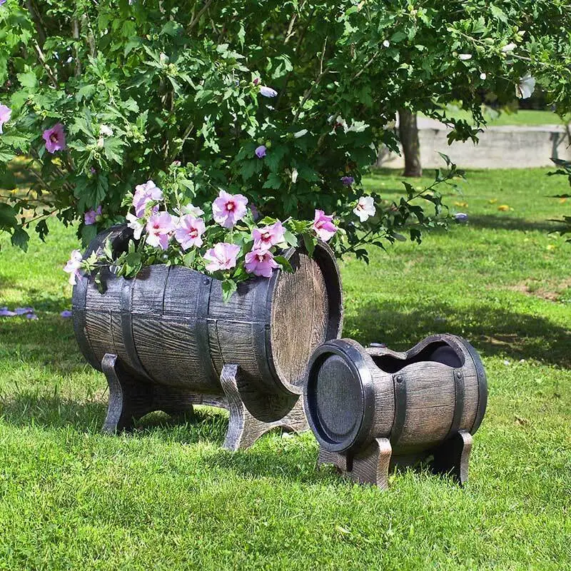 Roto Salsa Planter Barrel Effect - 70cm - Large 3 Roto Salsa Planter Barrel Effect - 70cm - Large