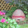 Artisan Natural Bee Skep - Recycled Sari -CHARA Garden Shop skep1 3 jpg