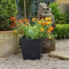 33cm Sonata Self Watering Recycled Rubber Plant Pot Slate -CHARA Garden Shop sonata planter 33cm slate b jpg