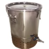 Stainless Steel Deluxe Indoor Wormery Composter -CHARA Garden Shop stainless side 1 1 jpg