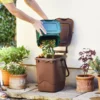 23ltr Brown Kitchen Caddy -CHARA Garden Shop straight 23 litre brown caddy jpg