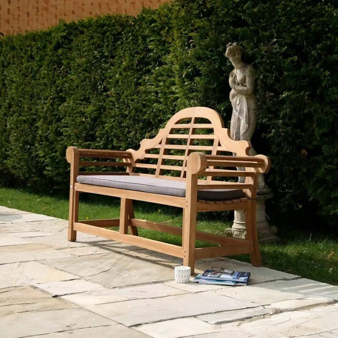 Lutyens Teak Garden Bench 4 Lutyens Teak Garden Bench - Image 2