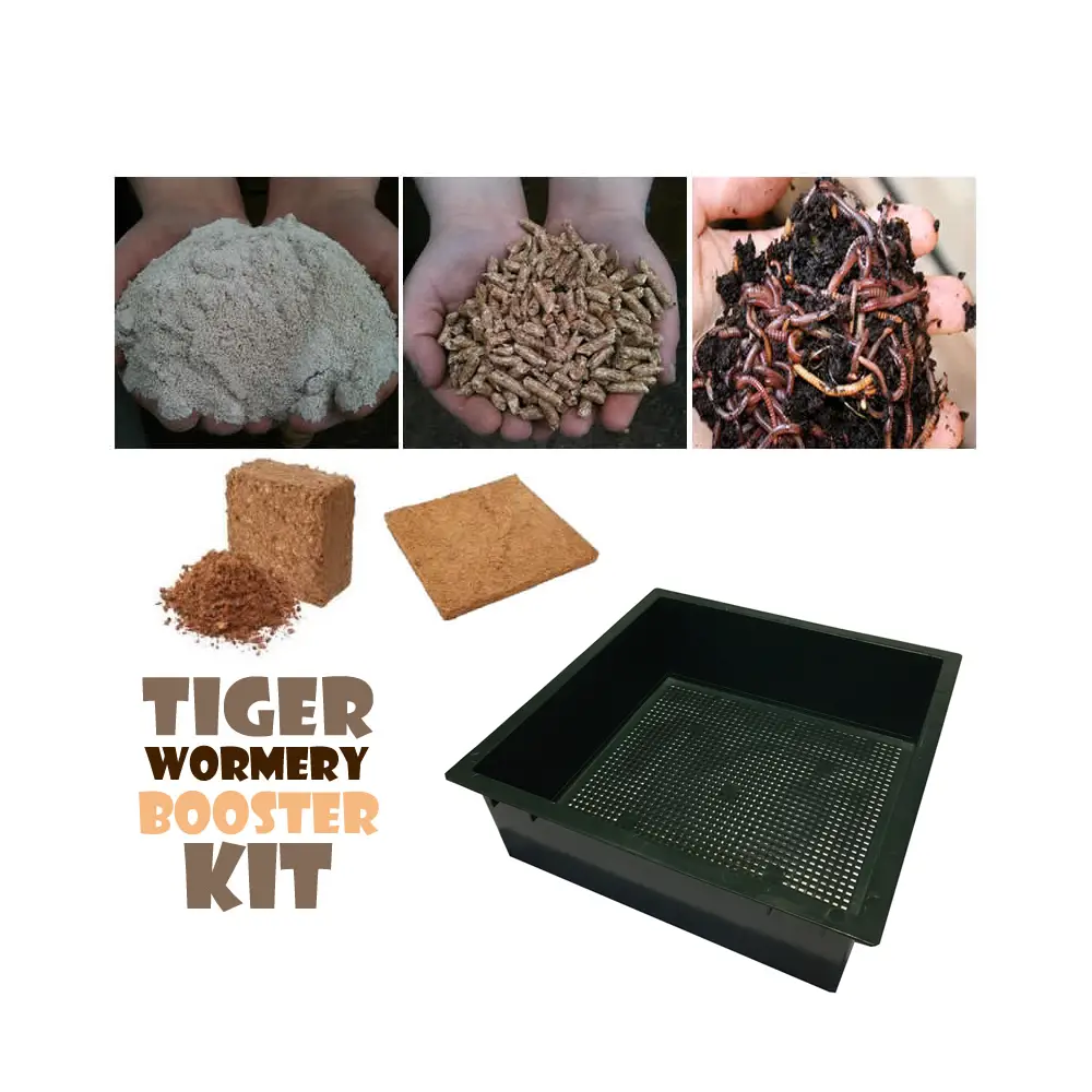 Tiger Wormery Booster Kit (Green) 3 Tiger Wormery Booster Kit (Green)