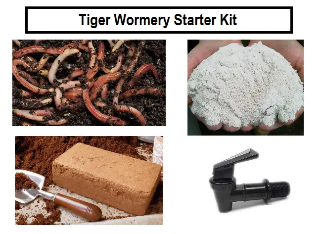 Tiger Wormery Starter Kit 3 Tiger Wormery Starter Kit