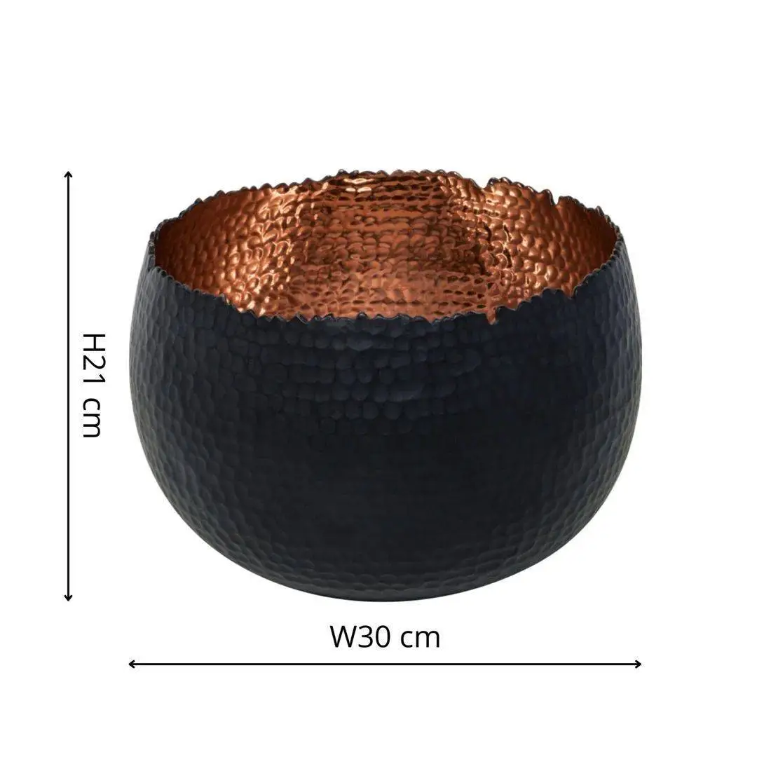 Decorative Hammered Planter Bowl 8 Decorative Hammered Planter Bowl - Image 6