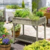 VegTrug Herb Garden - Grey Wash (FSC 100%) -CHARA Garden Shop vegtrug herb planter jpg