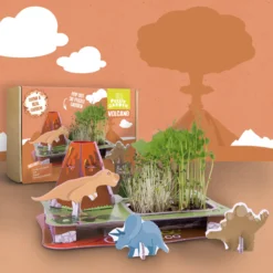 Interactive 3D Puzzle Garden - Volcano - Eco Puzzle